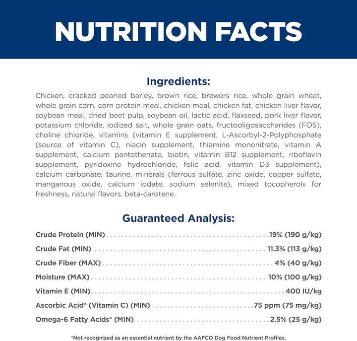 Adult 1-6, Adult 1-6 Premium Nutrition, Small Kibble, Dry Dog Food, Chicken & Barley, 5 Lb Bag