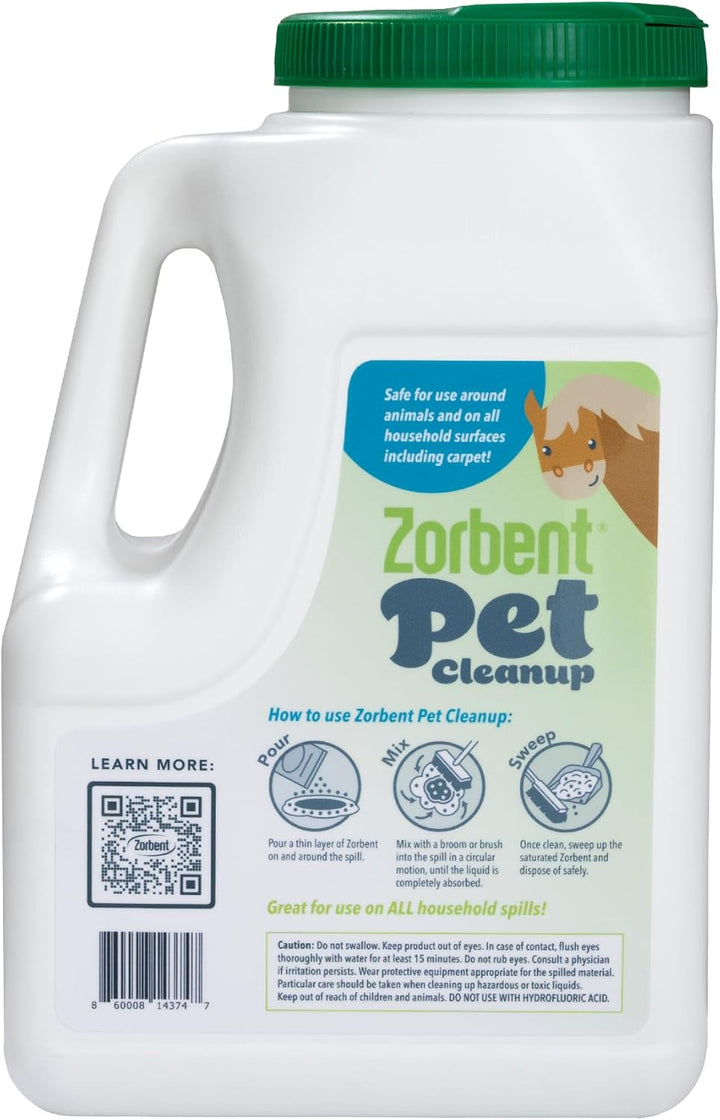 Pet Accident Cleanup – Odor Remover for Dog & Cat Messes. Absorbs 1 Gallon. Pet-Safe Cleaner for Urine, Vomit, Poop & Accidents on Hardwood, Tile, Vinyl, Concrete, Short Carpet & Rugs, 5 Qt