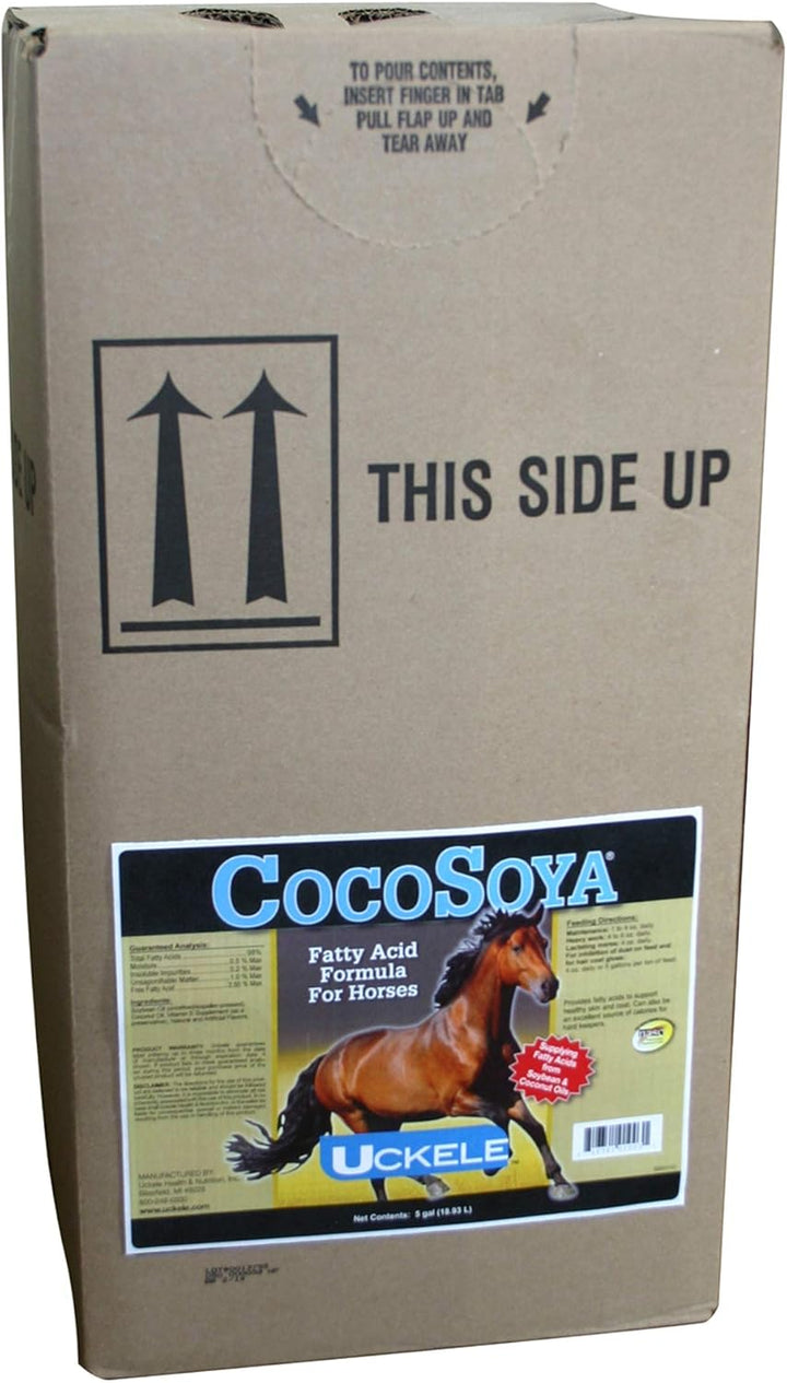 Cocosoya Oil | Oil for Skin and Coat | Contains Soybean and Coconut Oil for Overall Coat Shine and Horse Health | Nourishing Fatty Acids for a Lustrous Appearance | 1 Gallon