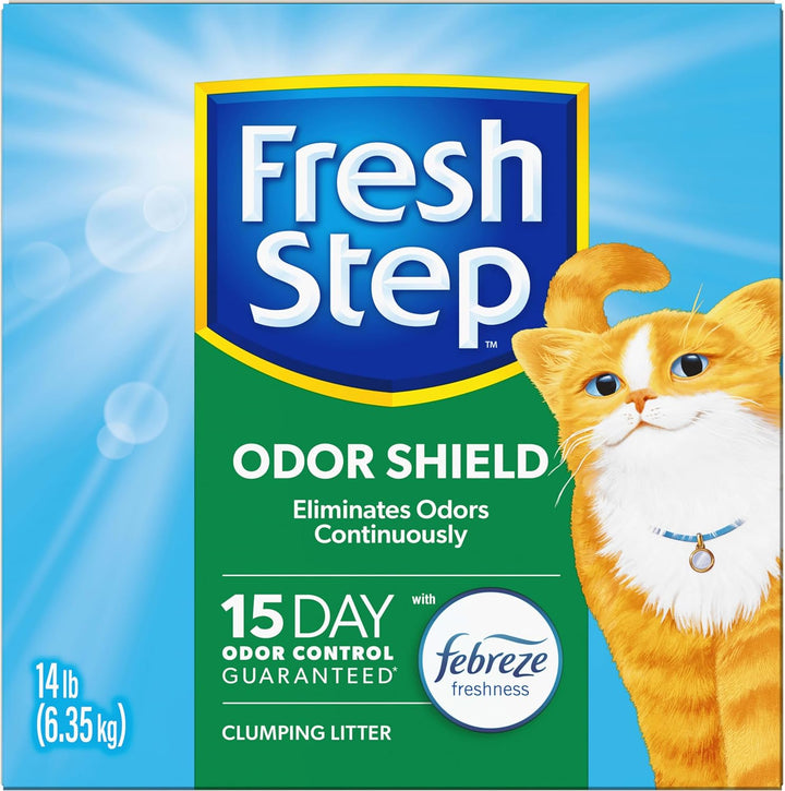 Odor Shield Clumping Litter with Febreze Freshness, 14 Lb. Box