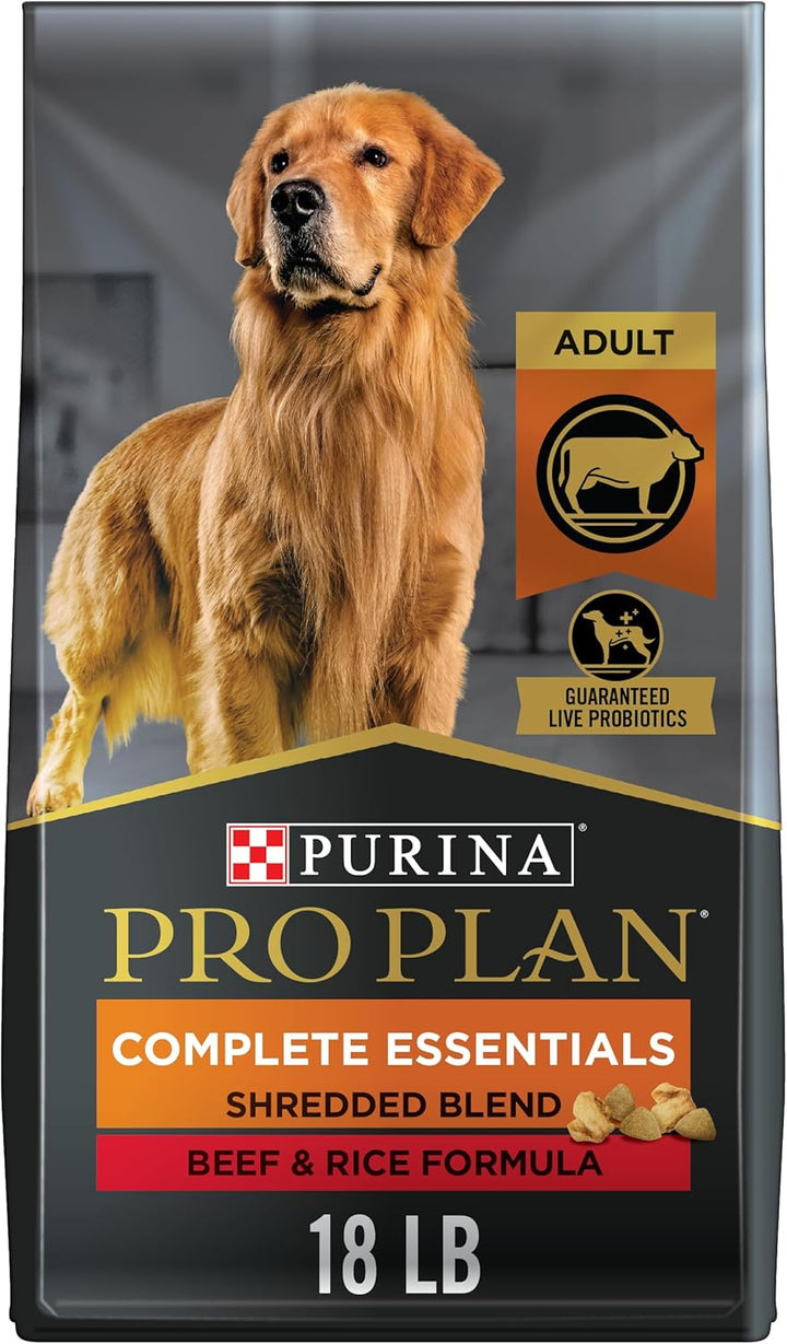 Complete Essentials Shredded Blend Chicken and Rice Dog Food Dry Formula with Probiotics for Dogs - 47 Lb. Bag