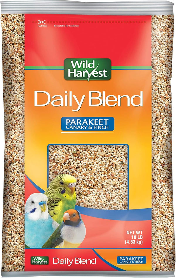 Daily Blend Nutrition Diet for Parakeet, Canary and Finch 10 Pounds