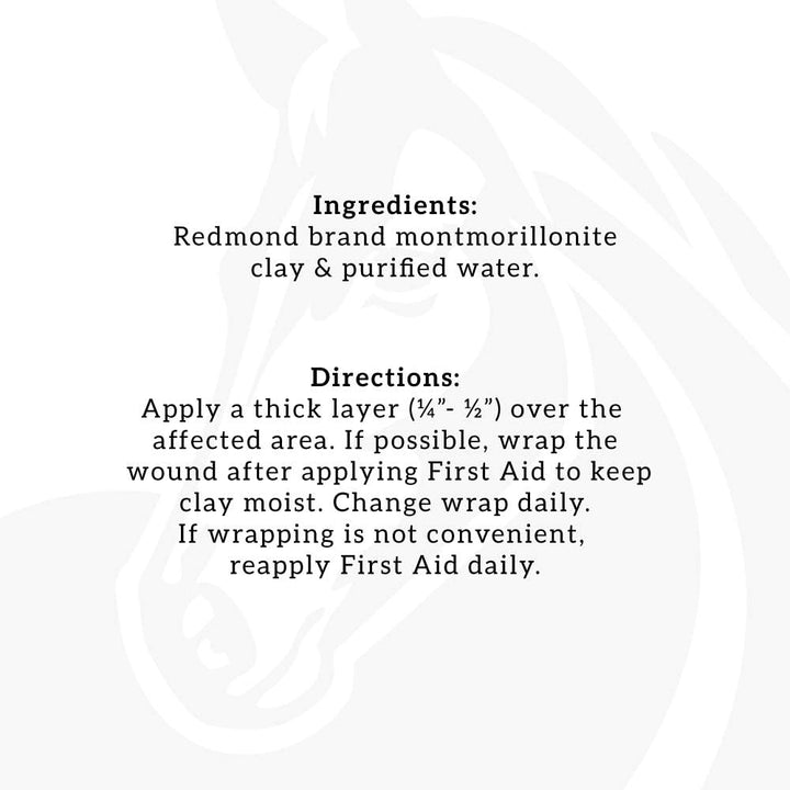 First Aid All Natural Hydrated Clay for Horses, 8 Ounce Tube