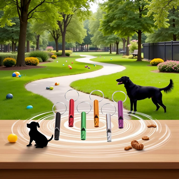 6 Pcs Ultrasonic Dog Training Whistles Metal Dog Training Whistles for Small Large Pet Dog Whistles Dog Flute Dog Whistles That Makes Dogs Come to You Dog Whistles That Makes Dogs Stop Barking