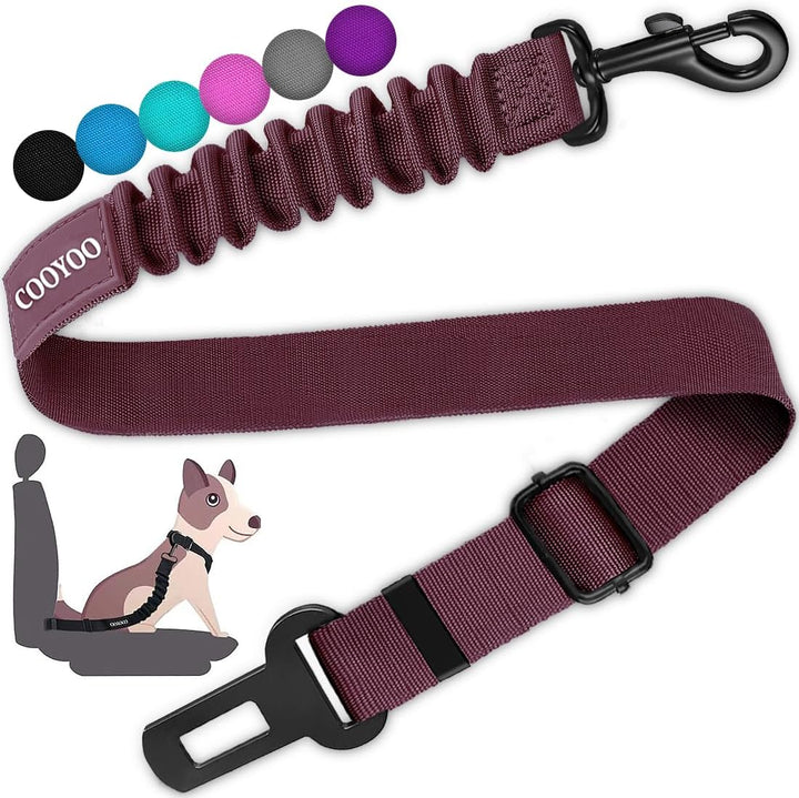 Dog Seat Belt,3 Piece Set Retractable Dog Car Harness Adjustable Dog Seat Belt for Vehicle Nylon Pet Safety Seat Belts Heavy Duty & Elastic