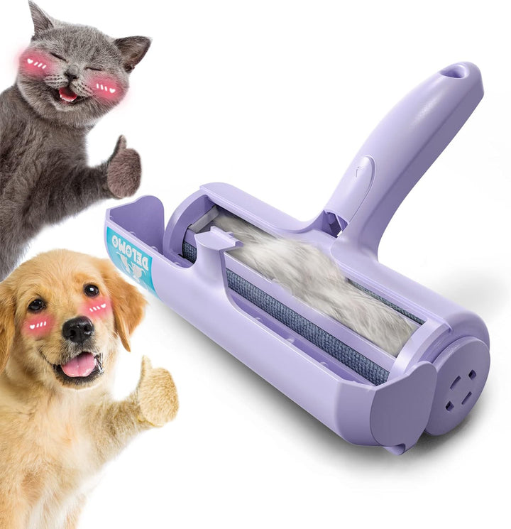 Pet Hair Removal Tool: Pet Hair Remover with Fur Bin - Reusable Lint Roller for Pet Hair - Cat and Dog Hair Remover for Couch, Furniture, Carpet, Clothes, Car Seat - Essential for Pet Owners