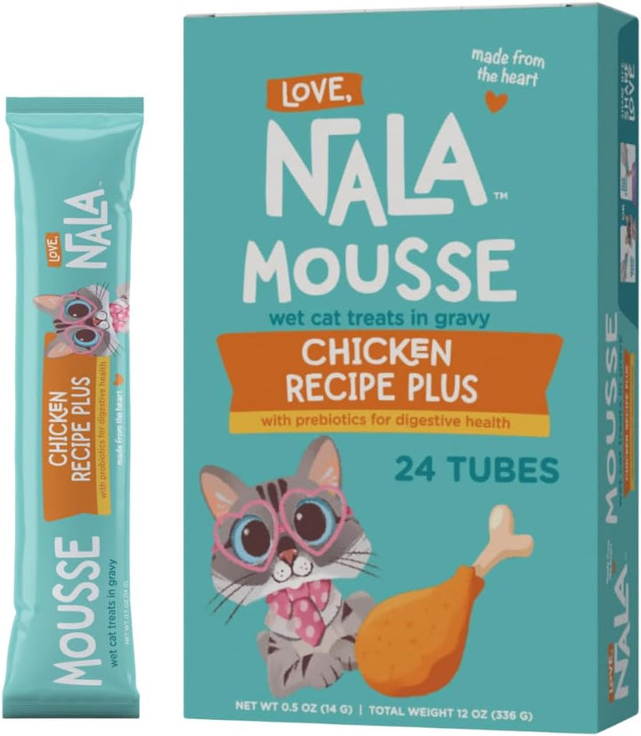 - Natural Lickable Cat Squeeze up Treat,Topper - Variety plus Pack Mousse - Wet Food Cat Puree - Grain Free, Non_Gmo Minerals, Vitamins - 24 Pack