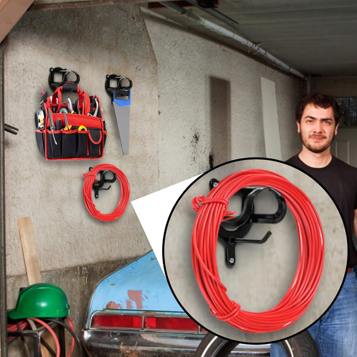 12 Counts Horse Bridle Rack, Metal Bridle Hooks Bracket, Bridle Holder Wall Mount with Tubes and Screw, Horse Tack Harness Storage Halter Hanger for Tack Room Horse Barn Supplies