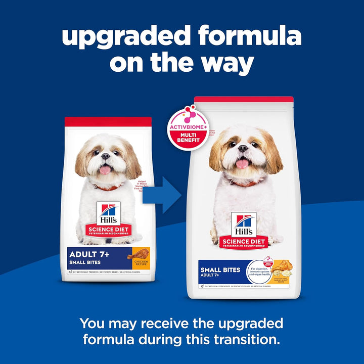 Adult 7+, Senior Adult 7+ Premium Nutrition, Small Kibble, Dry Dog Food, Chicken, Brown Rice, & Barley, 5 Lb Bag