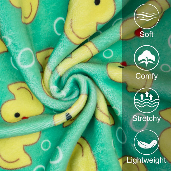 Dog Pajamas Velvet Dog Pajamas Large Sized Dogs Soft Dogs Clothes Pjs with Yellow Ducks Pattern Stretchy Pet Jammies Coat Comfy Pet Onesie Costume, 3X-Large