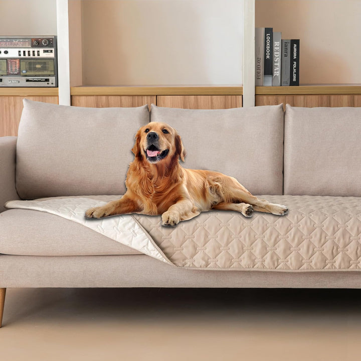 3X Stronger Waterproof Pet Blanket, Scratch Proof Furniture Protector for Dogs Cats, Reversible Cover 30X70 Inch, Dark Grey/Light Grey