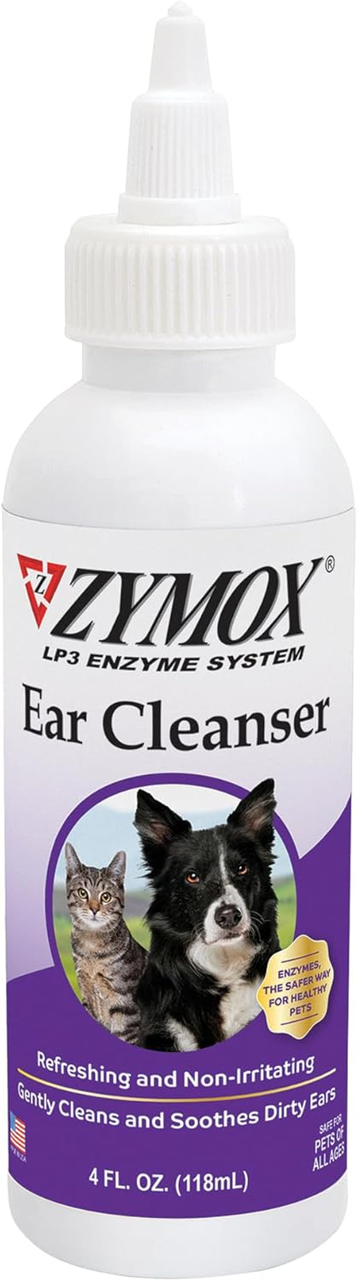 Ear Cleanser Solution for Dogs and Cats, 4Oz