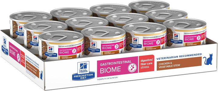 Gastrointestinal Biome Digestive/Fiber Care Chicken & Vegetable Stew Wet Cat Food, Veterinary Diet, 2.9 Oz. Cans, 24-Pack