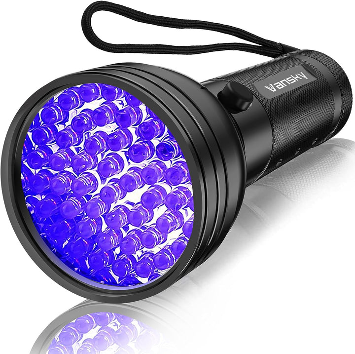 UV Flashlight Black Light, 51 LED Blacklight Pet Urine Detector for Dog/Cat Urine, Dry Stains, Bed Bug, Resin Curing, Scorpions Finder