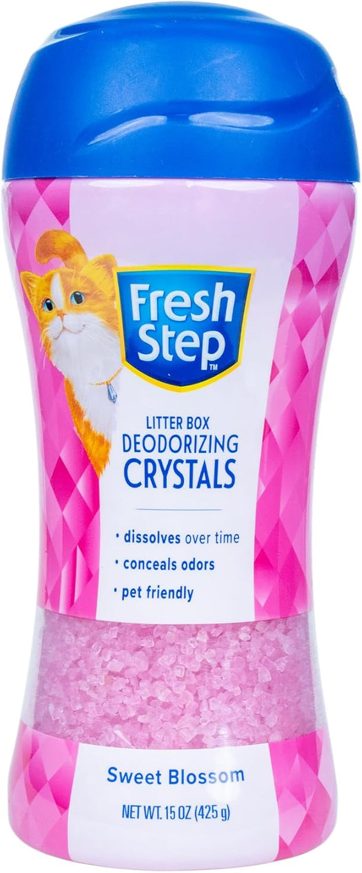 Cat Litter Crystals in Fresh Scent - Cat Litter Box Deodorizer - Combats Odors and Neutralizes Smells to Keep Your Home Clean, 15 Ounce
