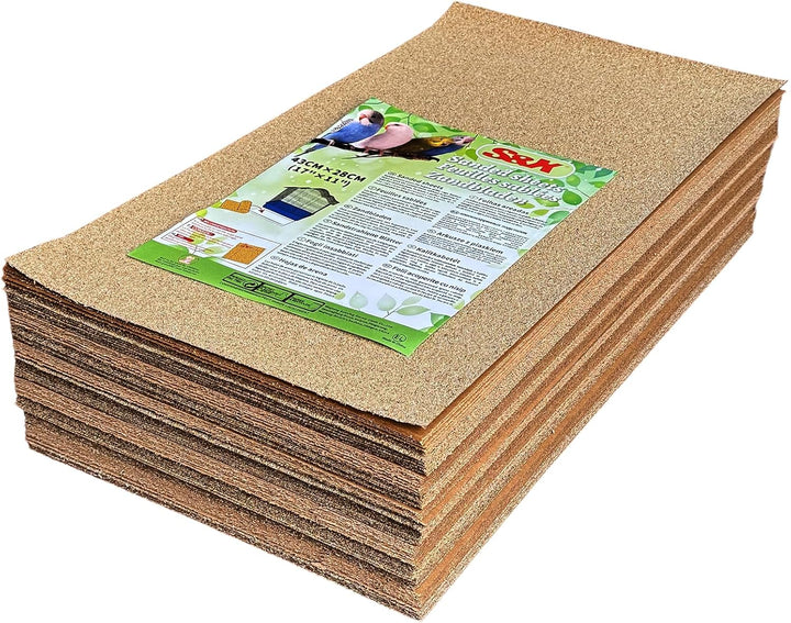 Gravel Paper for Bird Cage 10-Pack 11” X 17” Gravel Liner Paper Sand Sheets Bird Cage Liners