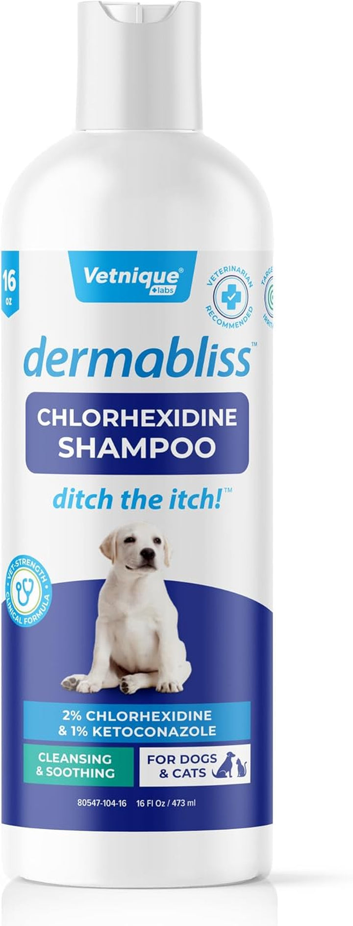 Dermabliss Chlorhexidine for Dogs Skin Health - Antibacterial Medicated Dog Shampoo, and Medicated Wipes - for Skin Infections & Irritation, Hot Spots & Redness Relief (Medicated Spray, 8Oz)