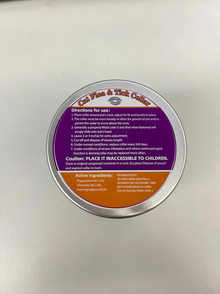 Flea & Tick Collar for Cats 4 Pack - 8 Months Long-Lasting Protection and Prevention, Cat Flea and Tick Collar, Adjustable