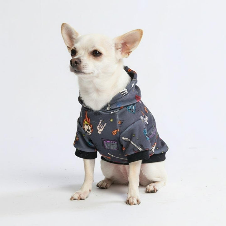Dog Hoodie – Premium Dog Sweater for Small, Medium, and Large Dogs | Warm Outfits for French Bulldogs, Pitbull, Puppy, Winter Jacket Alternative - Cyber Punk - 3XL