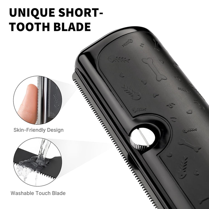 Deshedding Dog Brush and Grooming Tool – Pet Hair Remover Comb for Shedding, Easy Clean, Effective for Short and Long Hair, Professional Pet Grooming Brush for Dogs and Cats