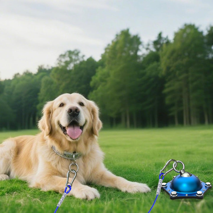 Dog Tie Out Cable and Stake for Camping,360°Swivel Dog Run- No Tangle,With 30FT Heavy Duty Cable, Runner for Yard - up to 150Lbs,Ideal for Outdoor Camping