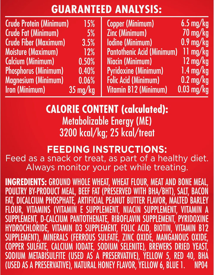 Peanut Butter Flavor Naturally & Artificially Flavored Dog Biscuits - Crunchy Dog Treats - 7 Pounds (Packaging Design May Vary)