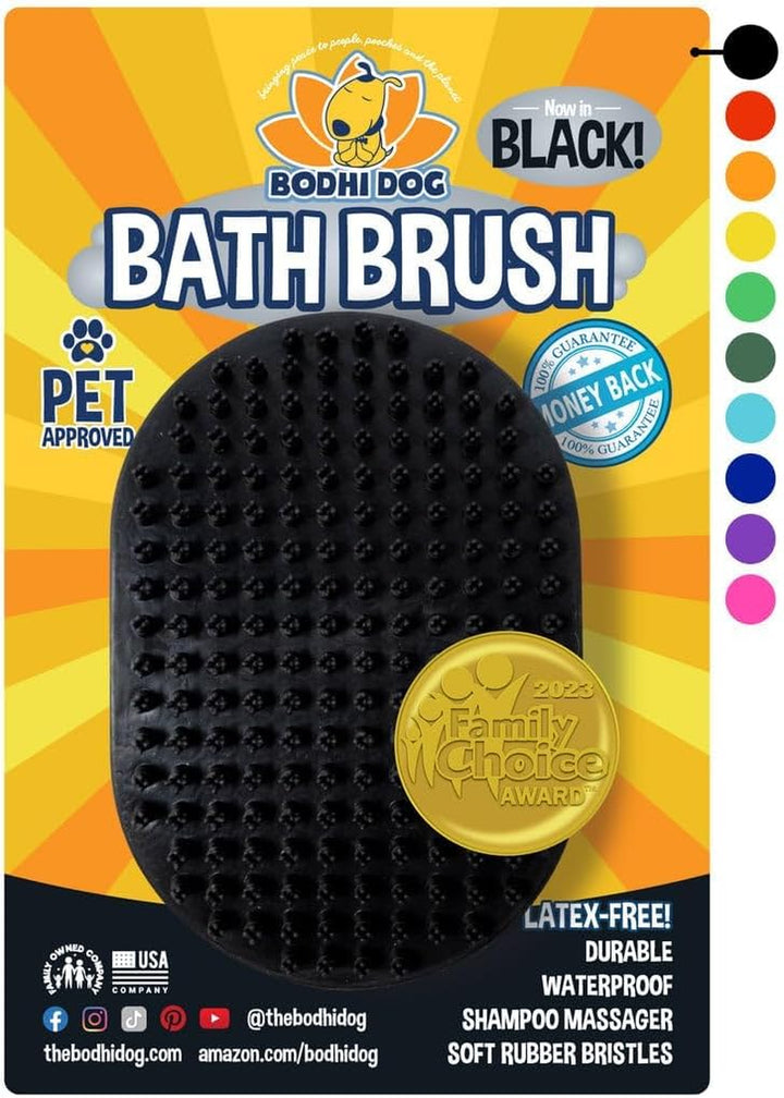 Shampoo Brush - Pet Grooming & Bath Supplies for Dogs and Cats - Bath Brush for Long & Short Hair - Premium Scrubber for Shower, Bathing & Massage (One Pack, Blue)