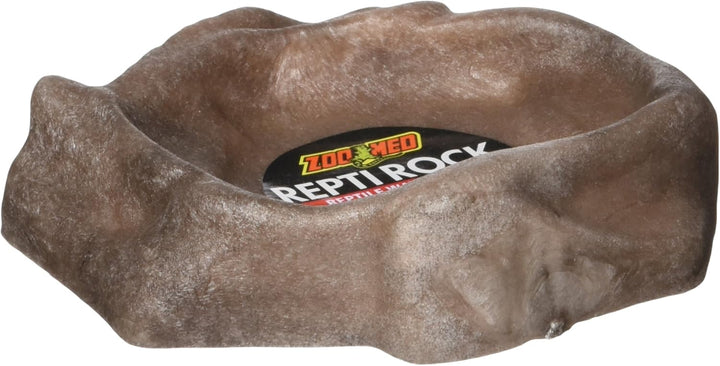 Repti Rock Reptile Water Dish for Fish, X-Small,Black