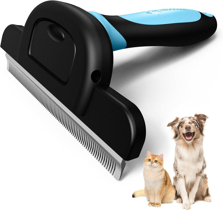 Pet Grooming Brush, Deshedding Tool for Dogs & Cats, Effectively Reduces Shedding by up to 95% for Short Medium and Long Pet Hair
