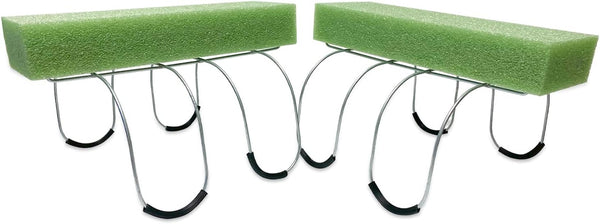 2 Pack 12 Inch Wire Headstone Saddle with Foam Attached Rustproof Galvanized Cemetery Gravestone Saddle Made in USA