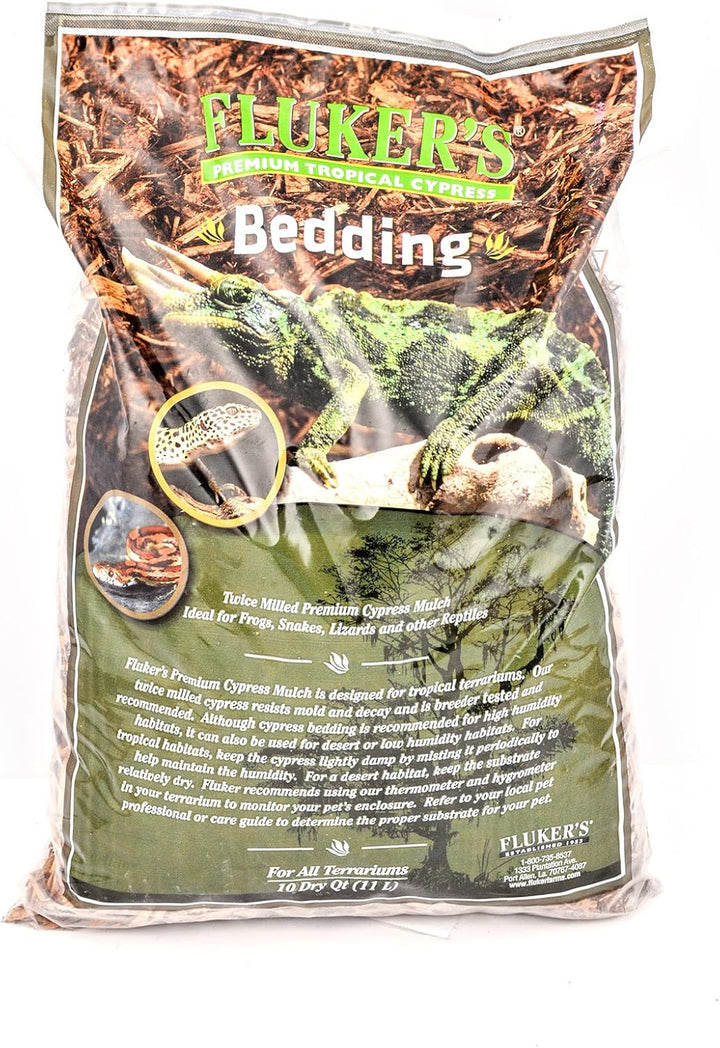 Premium Tropical Cypress Bedding for Reptiles, 5 QT