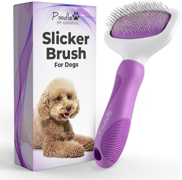 Slicker Brush - for Dogs, Cats, Rabbits - Matted/Loose Fur, Knots - Suitable for Doodle/Goldendoodle Grooming and Shredding Short/Long Hair