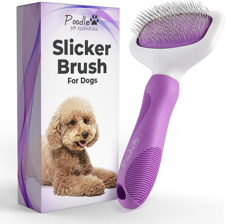 Slicker Brush - for Dogs, Cats, Rabbits - Matted/Loose Fur, Knots - Suitable for Doodle/Goldendoodle Grooming and Shredding Short/Long Hair
