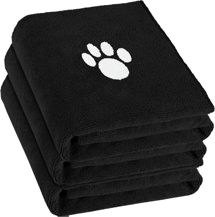 Microfiber Dog Towels for Drying Dogs, Super Absorbent and Soft Pet Grooming Towel, 40 Inch X 23.6 Inch, Perfect Dog Shower & Bath Supplies for Large, Medium or Small Dogs, Grey