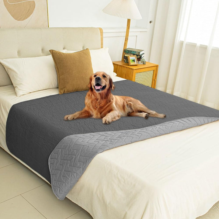100% Waterproof Dog Bed Blankets Double Sided Dog Couch Cover Knurling Pattern Pet Bed Cover Reversible Furniture Couch Sofa Car for Puppy Kids