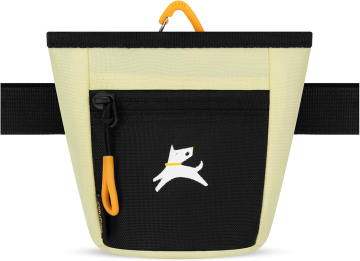 Goodie Treat Bag, Dog Treat Pouch, Waist Belt Clip for Hands-Free Training, Magnetic Closure, Dog Training and Behavior Aids, Three Ways to Wear (Raven S'25)