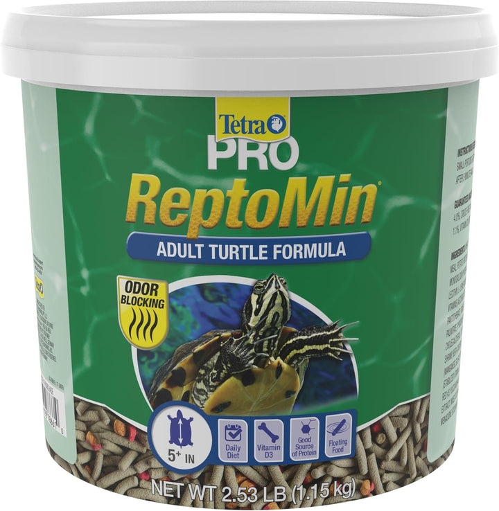 fauna PRO Reptomin Pro Sticks Adult Turtle Formula Daily Diet for Aquatic Turtles, 8.11 Oz