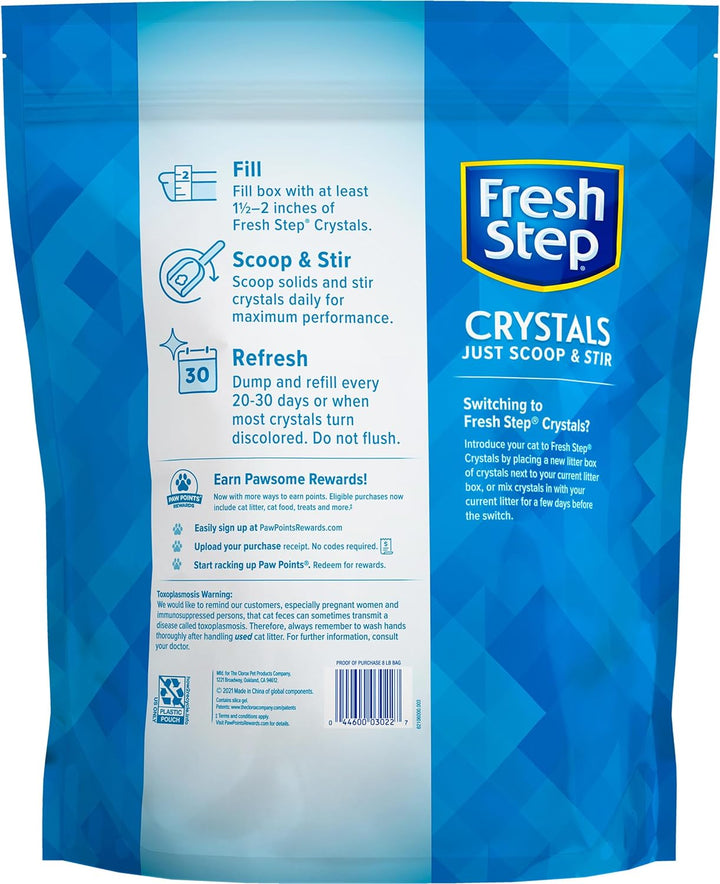 Crystals, Premium Cat Litter, Scented, 8 Pounds, Pack of 2 (Package May Vary)