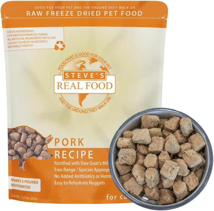 Freeze-Dried Raw Nuggets - Beef Recipe - Raw Pet Food for Dogs and Cats - 20 Oz