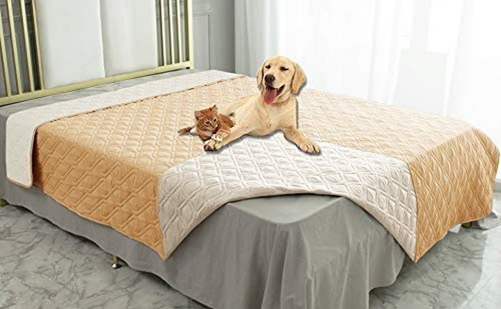 Waterproof Dog Bed Cover Pet Blanket for Furniture Bed Couch Sofa Reversible