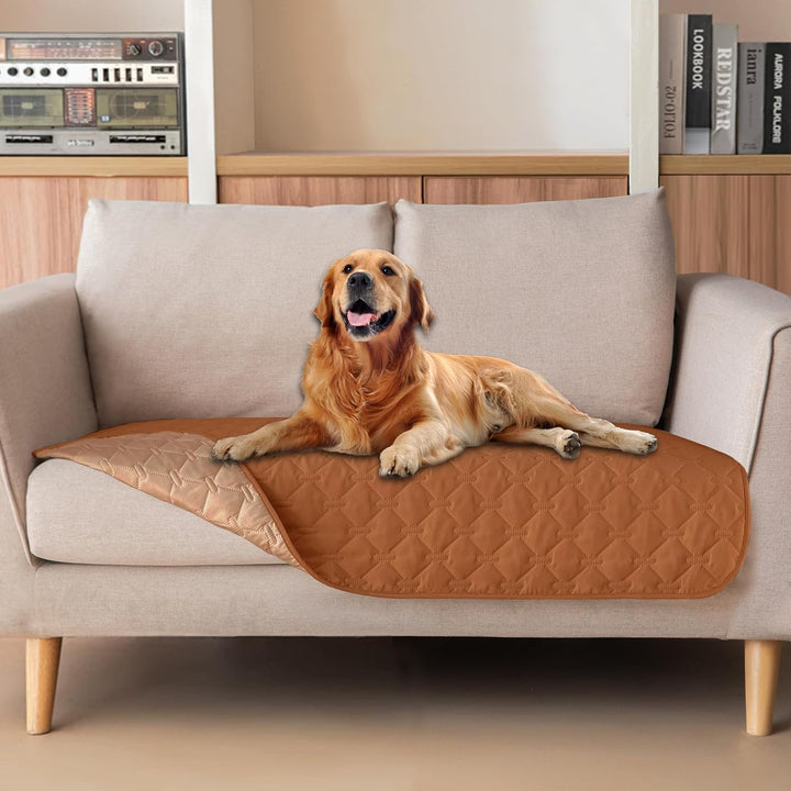 3X Stronger Waterproof Pet Blanket, Scratch Proof Furniture Protector for Dogs Cats, Reversible Cover 30X70 Inch, Dark Grey/Light Grey