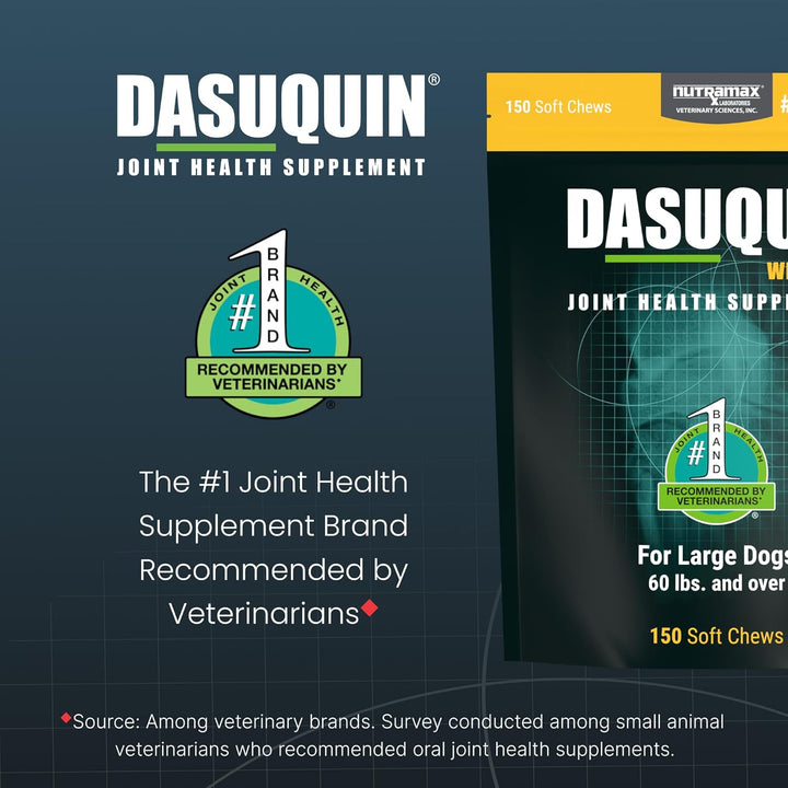 Dasuquin with MSM Soft Chews, Large Dog, 150 Count, Brown