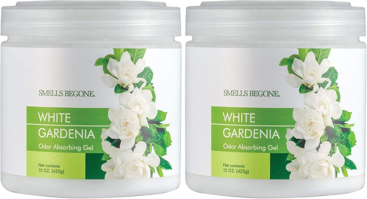 Air Freshener Odor Absorber Gel - 15 Oz, Pack of 2 - Absorbs and Eliminates Odor in Pet Areas, Bathrooms, Cars, & Boats - Made with Essential Oils - Fragrance Free