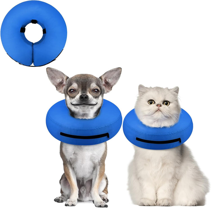 Inflatable Dog Cone Collar Alternative after Surgery, Doggie Neck Donut Collar Recovery Ecollar, Soft Dog Cone for Small Medium Large Dogs