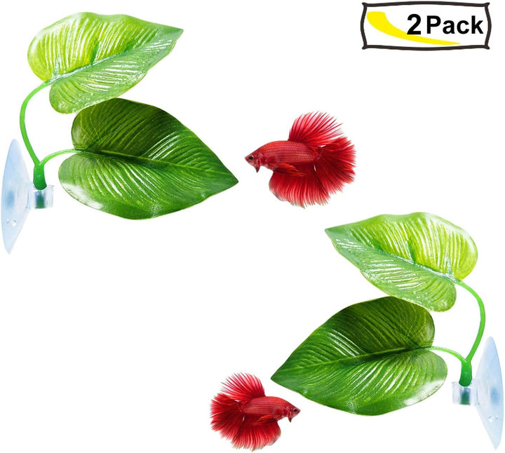 2 Pack Betta Fish Leaf Pad Improves Betta'S Health by Simulating the Natural Habitat - Natural, Organic, Comfortable Rest Area for Fish Aquarium Ornaments