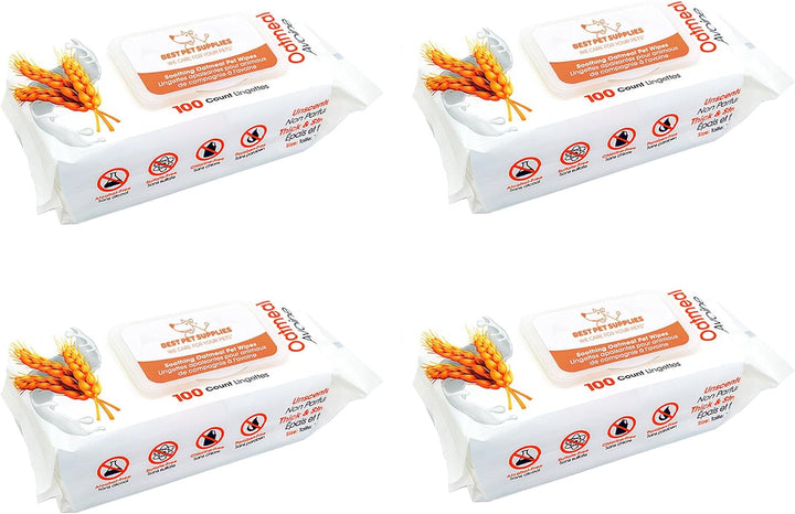 Pet Wipes for Dogs - Dog Wipes Cleaning Deodorizing, for Coats, Ears, Paws - Calming Lavender, Aloe Vera, 100 Count