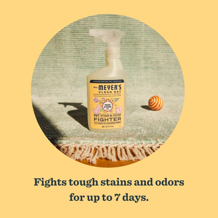 CLEAN DAY Pet Stain & Odor Fighter, Orange Blossom Scent, 16Oz