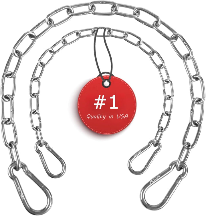 Gate Chain for Outdoor Fence - Rustproof Metal Gate Latch Chain with Hooks, Secure and Durable for Garden, Yard, and Farm Use - Easy Installation, Weather Resistant (1 Pack)