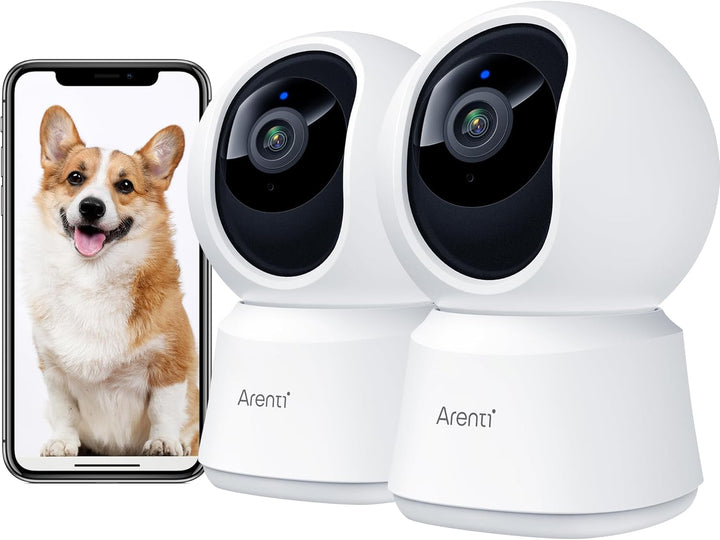 5G Security Camera Indoor, 4MP Pet Camera with Speaker for Dog/Cat, Baby Monitor with Phone App, Dual-Band Wifi, Auto Tracking, Super Night Vision, 2-Way Talk, Cloud & SD Card Storage
