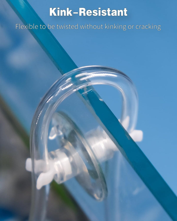 Aquarium Airline Tubing 6.5 Feet Standard 3/16" Aquarium Tubing for Fish Tank Air Pump, Flexible Kink-Resistant Pure PVC Hose for Aquarium Garden Terrarium Pond